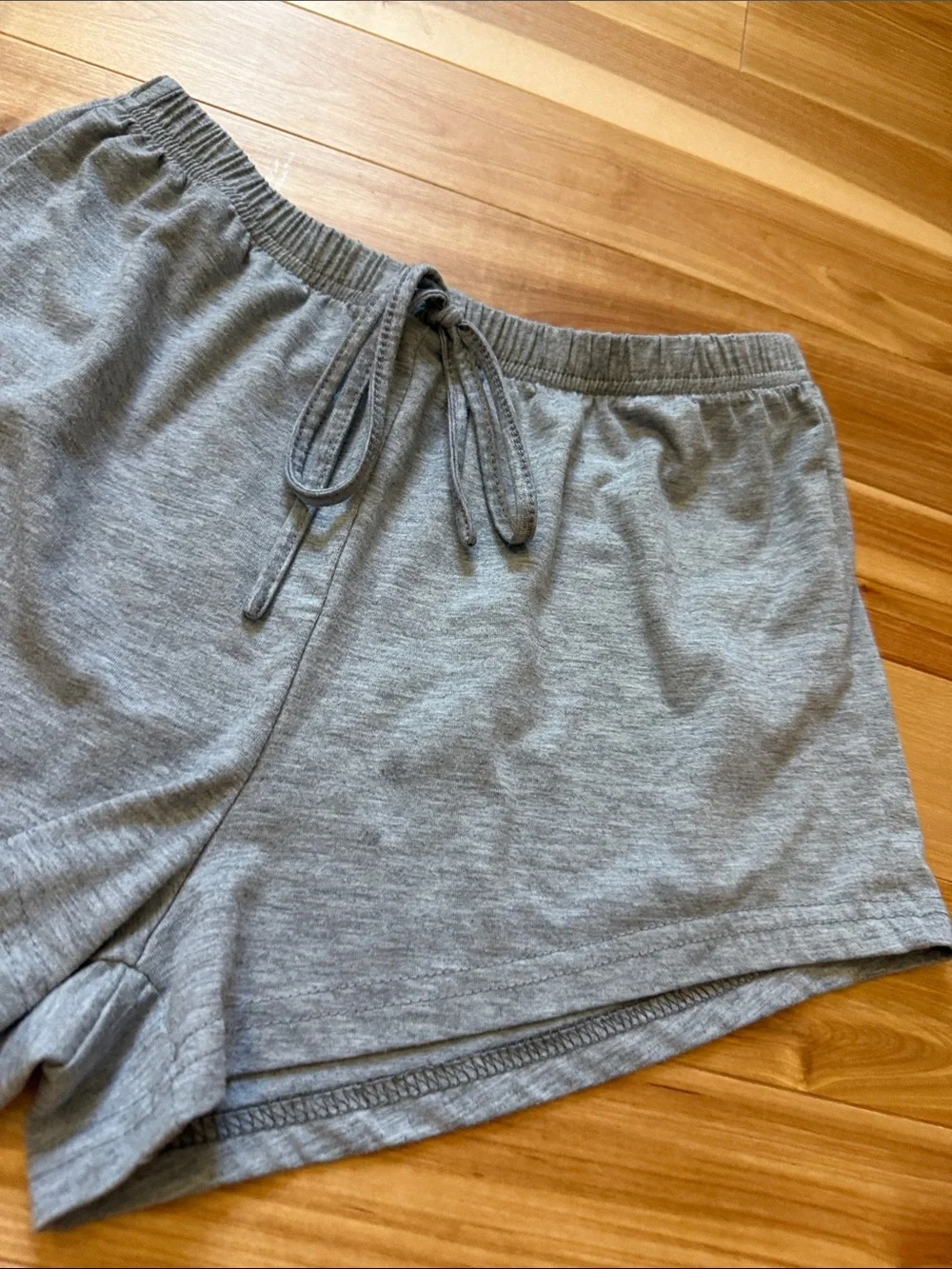 Women's Gray Jersey Lounge Shorts